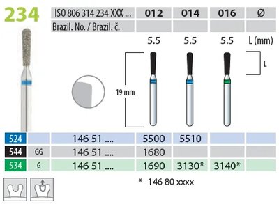 Brousek diamantovaný T 806.314.234.524.014