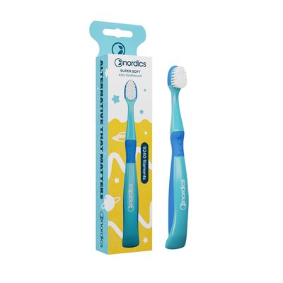 Nordics Premium Kids Mermaid Soft 9240 Blue dětský zubní kartáček