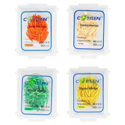 Kliny drewniane 100 szt. COTISEN - biały