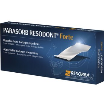 Resorba Resodont Forte kolagenová membrána 32 x 25 mm (8 cm2)