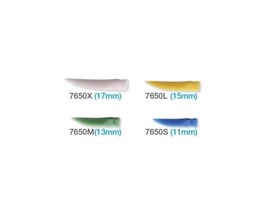 Jednorázové plastové klínky, 100ks střední, 13mm, zelené