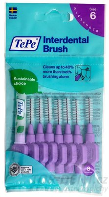 TePe ORIGINAL 6 mezizubní kartáčky 1,1 mm, 8 ks