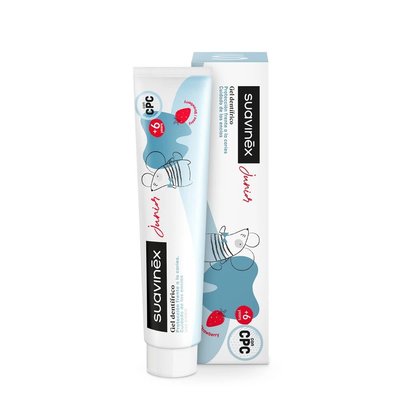 Suavinex Junior 6+ Strawberry dětská zubní pasta 75 ml