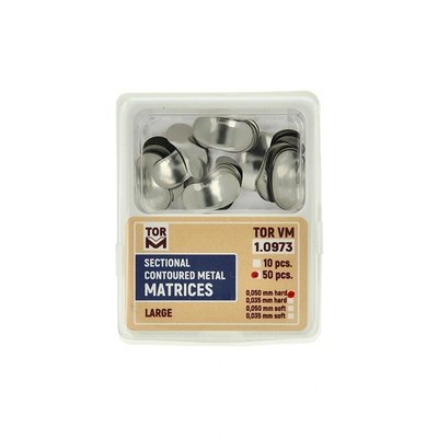 TOR VM Sekční Tvarované Matrice Large Hard 0,050mm 50ks