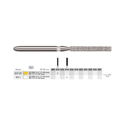 Diamant - dlouhý válec FG XF 010 (6ks)