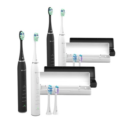 TrueLife SonicBrush Clean30 Duo sonický kartáček 2 ks + dvojbalení kartáčků ZDARMA