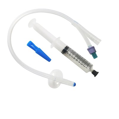 Foley katetr Nelaton 2-cestný, s předpl. stříkačkou, 100% silikonový, CH 16, objem balónku 5-10 ml, 5 ks
