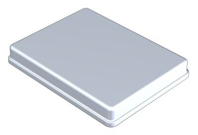 Víko aluminium 18x14x2,5cm