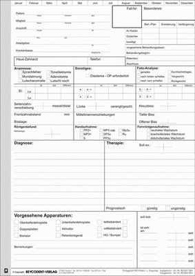 Einlegeblatt KFO