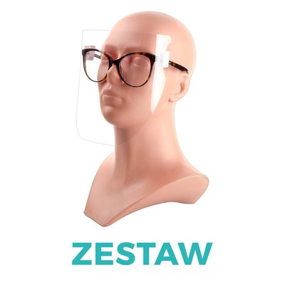 Zestaw Przyłbice doczepiane do okularów 9 szt. + 3 GRATIS