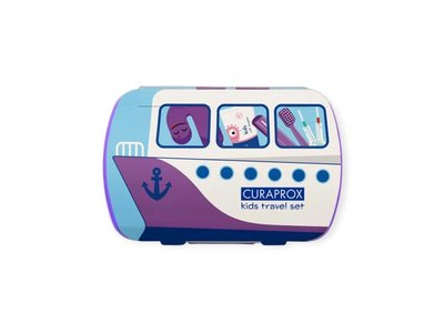 CURAPROX travel set KIDS fialový