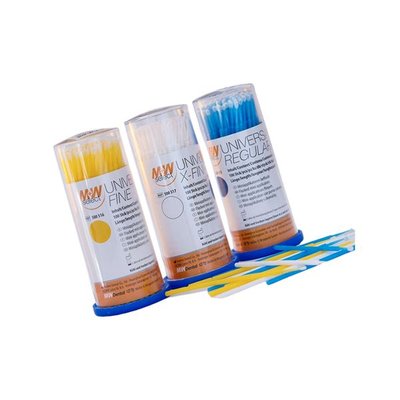 M+W Universal Tips extra jemné bílé 100 ks s držákem