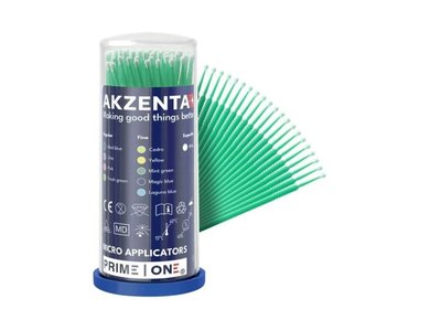 Mikroaplikátory PRIME ONE, 100ks, Fine, mátově zelené