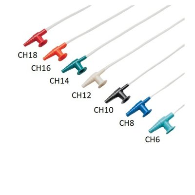 Katetr odsávací s řízením podtlaku, sterilní, 60 cm, 50 ks v balení - CH6