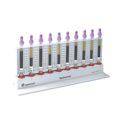 Stojan sedimentační 10 pozic - bezpeč. způsob