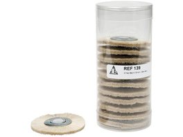 ProfiLab Schmalbürste Kunststoff - Packung 12 Stück Chungking-Borsten, Nessel, Ø 48 mm