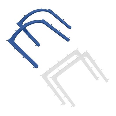 Rámeček na kofferdam, plastový, 2 ks - Bílá