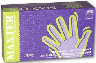 Rukavice latexové púdrované Maxter M