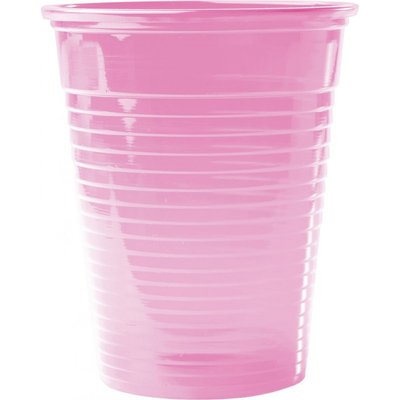 smartdent Kelímky Plastové 180ml Růžová 100ks
