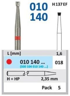 HORICO tvrdokovová fréza - obrátený kónus 1,8 mm