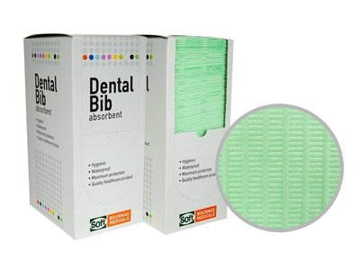 Stomatologické ubrousky/bryndáky DENTAL BIB 33x45cm, 125KS