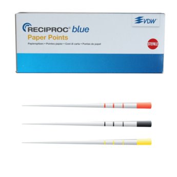 RECIPROC Blue papírové čepy, sortiment 180ks