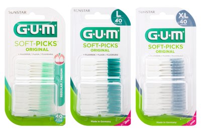 Wykałaczki GUM Soft-Picks original 40 szt. - regular