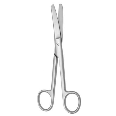 Nůžky chirurgické tupé zahnuté; 115 mm