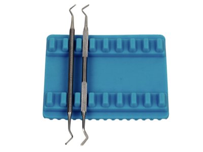 Tácek s přihrádkami na 8 nástrojů, modrý 702-106