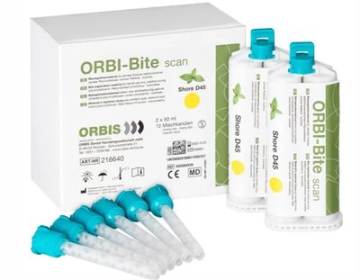 ORBIS Orbi-Bite kartuše 2x50ml,12míchacích kanyl, žlutá máta fast