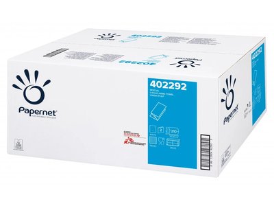 PAPERNET papírový ručník skladu V, 2-vrstvý, 100% celulóza, bílý 3150 ks