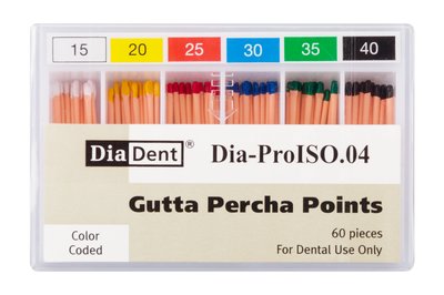 Ćwieki gutaperkowe 4% Diadent - 20