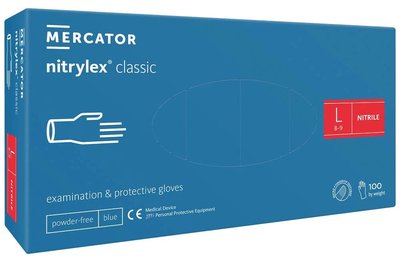 Rękawiczki Mercator nitrylex classic blue 100 szt. - WARIANTY