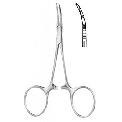 Hartmann svorka zahnutá, 10,0 cm