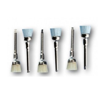 HS-Acclean rotační čistící profylaktické kartáčky Mini, do kolénka, přírodní vlákno 50 ks