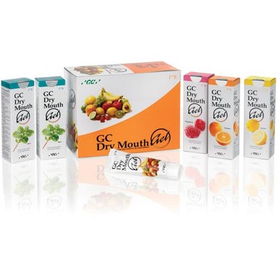 Dry Mouth Gel, výběr 10 ks ( máta, malina, pomeranč, citrón)