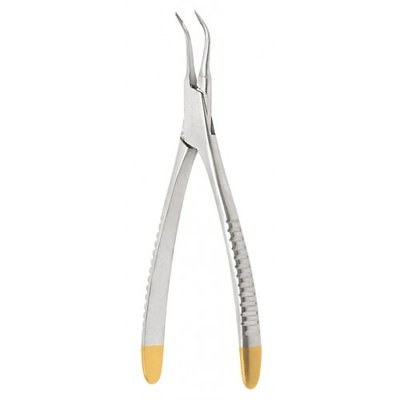 Kleště k odstranění kořenových nástrojů zahnuté - diamantové, 13,5 cm