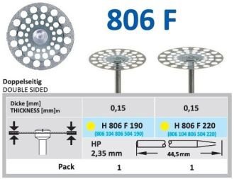 HORICO diamantový disk obojstranný F 22/0,15 mm