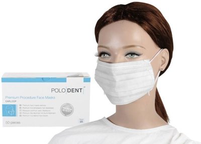 POLODENT Prémiové ochranné masky bílé