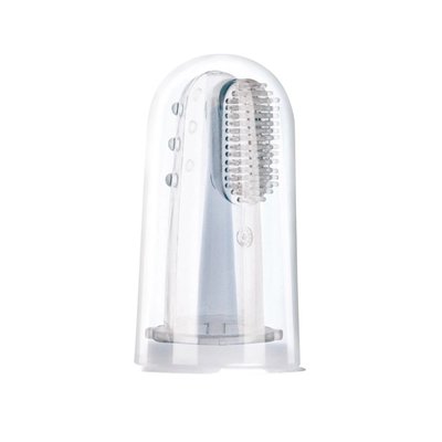 Canpol babies silikonový masážní kartáček na prst v pouzdru