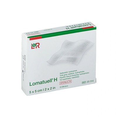 Mastný tyl Lomatuell H, 10 ks - 5 x 5 cm