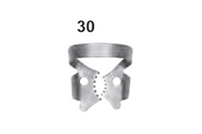 Spona kofferdam horní molar 30