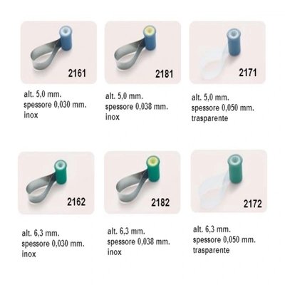 Hawe SuperMat Adapt SuperCap Matrix Set, 50 ks matric - 0,038 x 6,3 mm