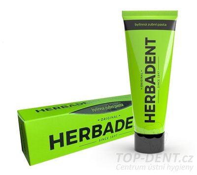 Herbadent ORIGINAL bylinná zubní pasta s fluoridy, 100 g