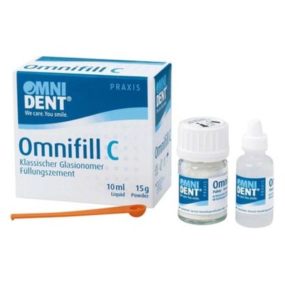 Omnifill C - skloionomerní cement, set A3 15g prášek 10ml tekutina (85184)