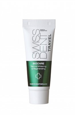 SWISSDENT BIOCARE regenerační a zesvětlující zubní pasta, cestovní balení, 10 ml