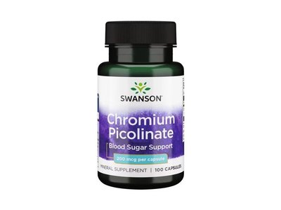 Swanson - Pikolinát Chromitý 200mcg, 100 kapslí