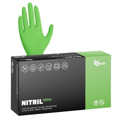 Rukavice Espeon NITRIL IDEAL zelené - XS