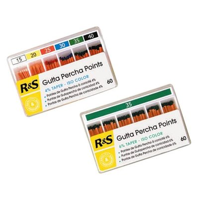 Gutta Percha čepy R&S 6% č.40, 60 ks