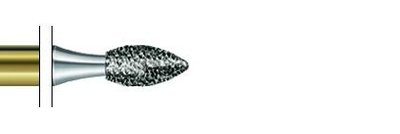 Strukturovaný diamant plamen D19mm 016, S6368